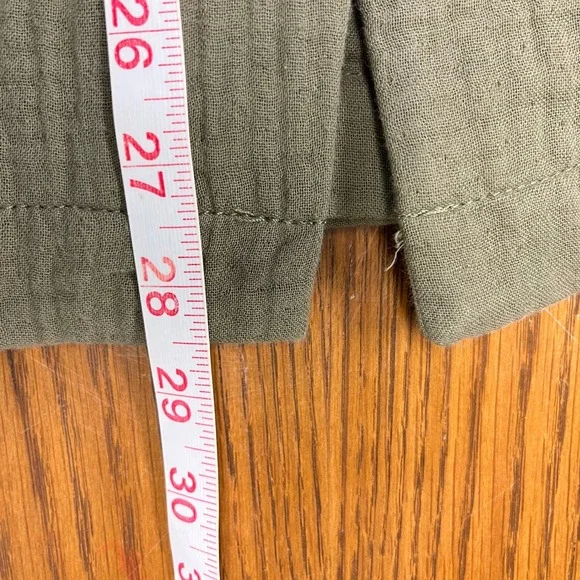 MADEWELL Green Dorset Casual Blazer Jacket Sz M Office Work Lagenlook Lightspun - Picture 12 of 13